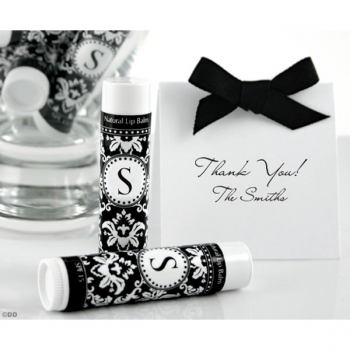 Monogramed Lip Balm Damask Design