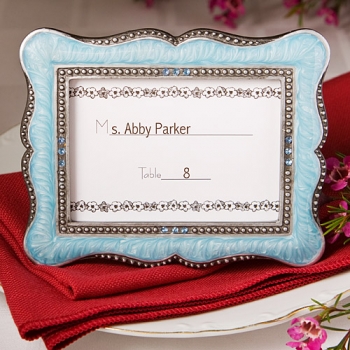 Victorian Mini-Frame and Place Card Holder - Robin's Egg Blue