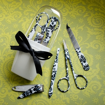 Damask Manicure Kit Favors