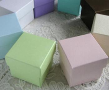 Colored Square Favor Boxes