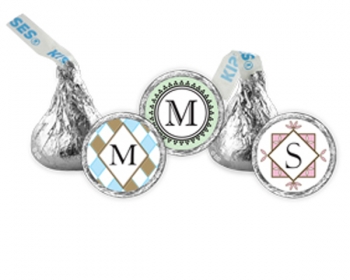 Monogrammed Personalized Hershey's Kisses (Many Designs)