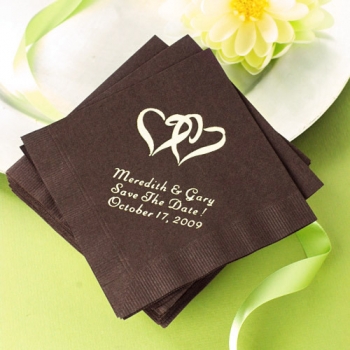 Personalized Cocktail Napkins for Weddings