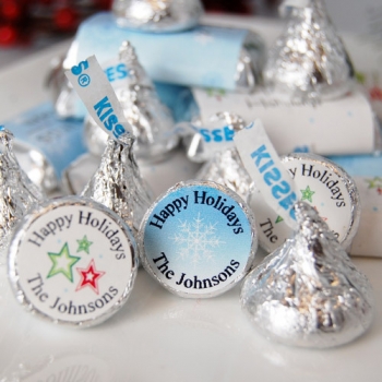 Holiday Personalized Hershey's Kisses