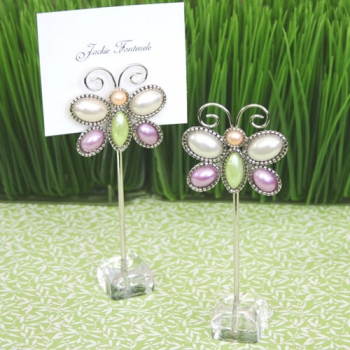 Pearly Butterfly Place Card Holders