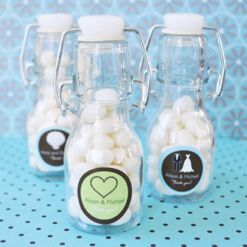 Customized Flip-Capped Mini Glass Bottles