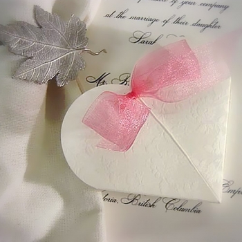 Embossed Heart-Shaped Favor Boxes