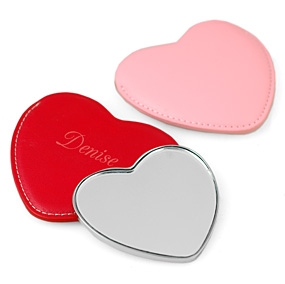 Heart Mirror With Pouch