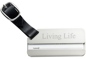 Silver Travel Luggage Tag