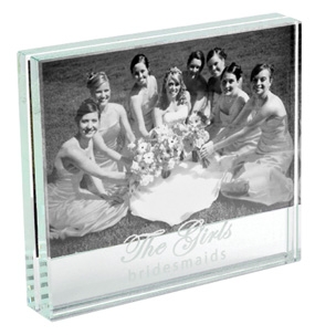 Bridesmaid Glass Photo Frame