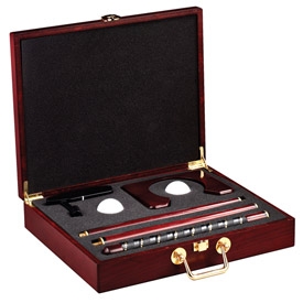 Executive Putter Wood Grain Golf Box Set