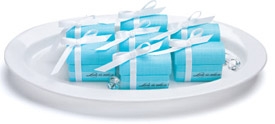 Aqua Blue Treasure Chest Ribbon Box