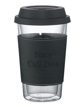 Double Wall Glass Tumbler with Wrap