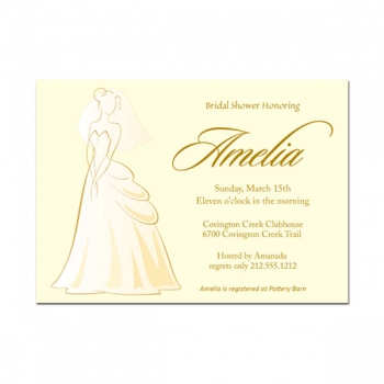 Bridal Beauty Bridal Shower Invitation