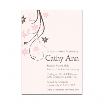 Vines Bridal Shower Invitation