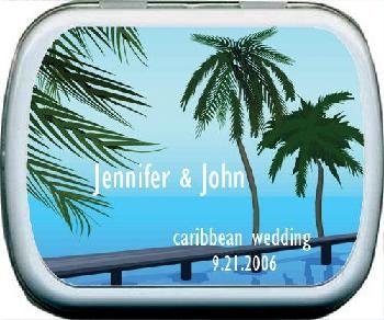 Caribbean Design Personalized Mints