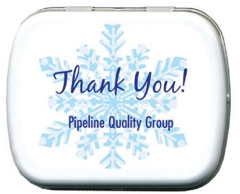 Snowflake Design Personalized Mints