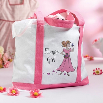 "Stop & Smell The Flowers" Flower Girl Tote