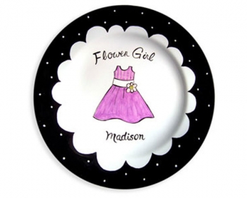 Flower Girl Birth Plate