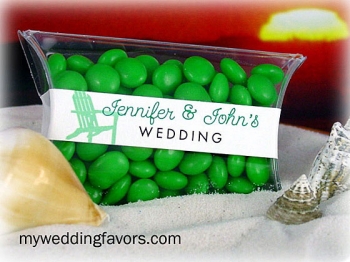 Personalized Candy Pillow Packs - Adirondack Chair
