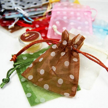 Organza Polka Dot Favor Bags