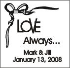 Square Label Bow Design (Set of 20)