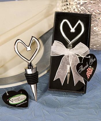 Vineyard Collection heart themed wine stoppers