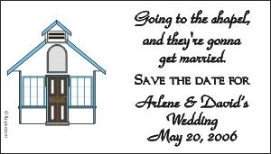 Save the Date Magnets Chapel Design