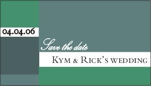 Save the Date Magnets Contemporary Design
