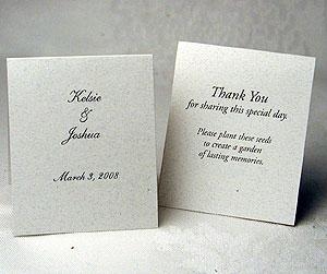 Personalized Plant A Garden Seed Favors