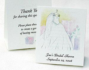 Personalized Bridal Shower Plant A Garden Seed Favors