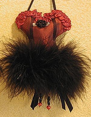 Red Silk Corset Sachet