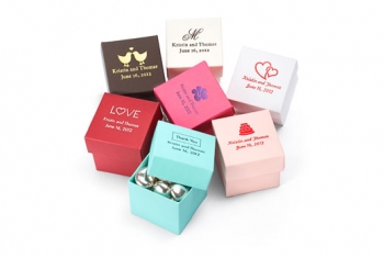 Personalized Square Favor Boxes