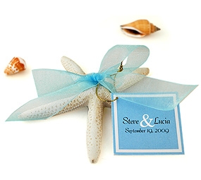Starfish with Organza Ribbon Bow