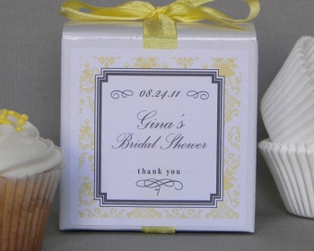 Damask Personalized Cupcake Mix