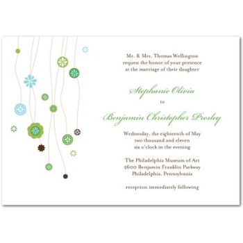 Wedding invitations: Floral Jewel 