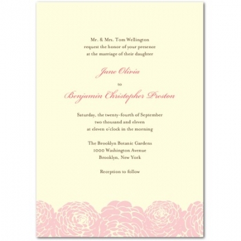 Wedding invitations: Bouquet Blooms