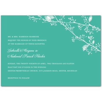 Wedding invitations: Stem Silhouette