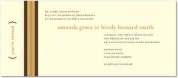 Wedding invitations: Simple Bandeau