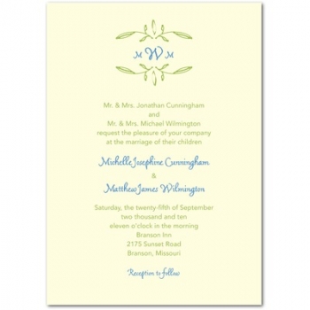 Wedding invitations: Initial Attraction
