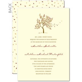 Wedding invitations: Autumn Afternoon
