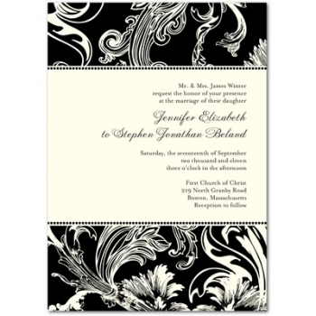 Wedding invitations: Brushed Swirls