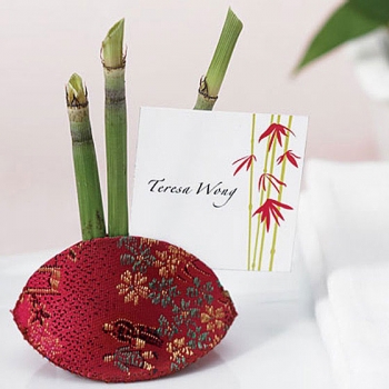 Asian "Snap Purse" Place Card Holder & Favor (Set of 12)