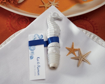 Ceramic Seahorse Bottle Stopper