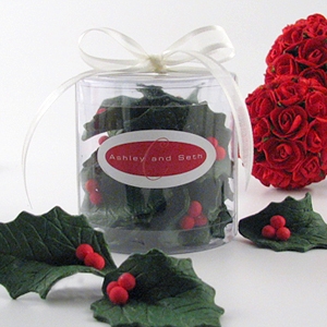 Holly Leaf Soap Favors