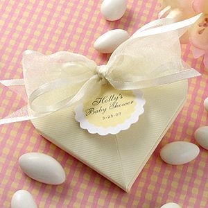 Baby Shower Heart Favor Boxes